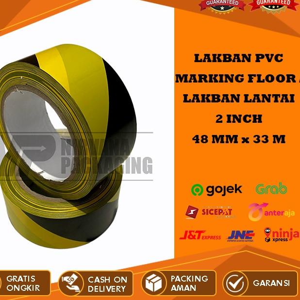 

☪ LAKBAN PVC MARKING FLOOR / LAKBAN LANTAI - POLICE LINE 2 INCH x 33 M ☛