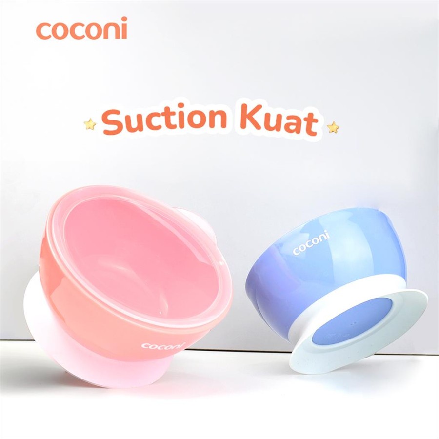 Coconi Suction Bowl | Mangkok Makan Bayi Anak Anti Tumpah 400ml