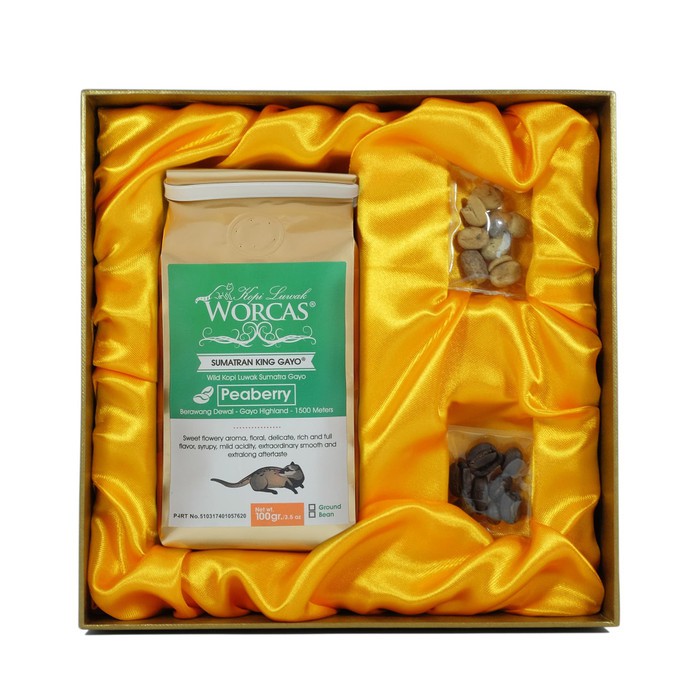 

Kopi Luwak Liar Peaberry Gayo 100gr - Large Gift Box