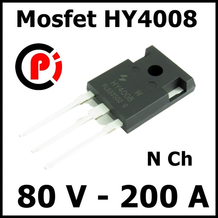 Mosfet Power N Channel HY4008 HY 4008 80 Volt 200 Amper Body Besar
