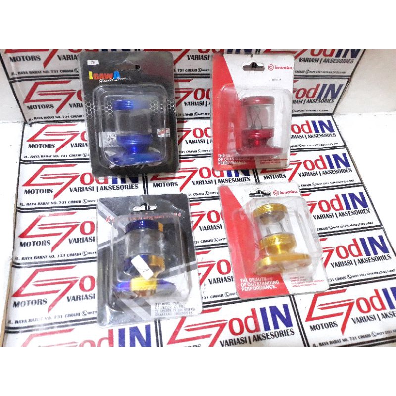 tutup oli stampel transparan