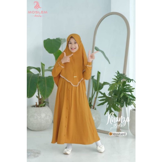 COD Khanza Kids Dress Only By Moslem Daily/Gamis Anak/Gamis Terbaru