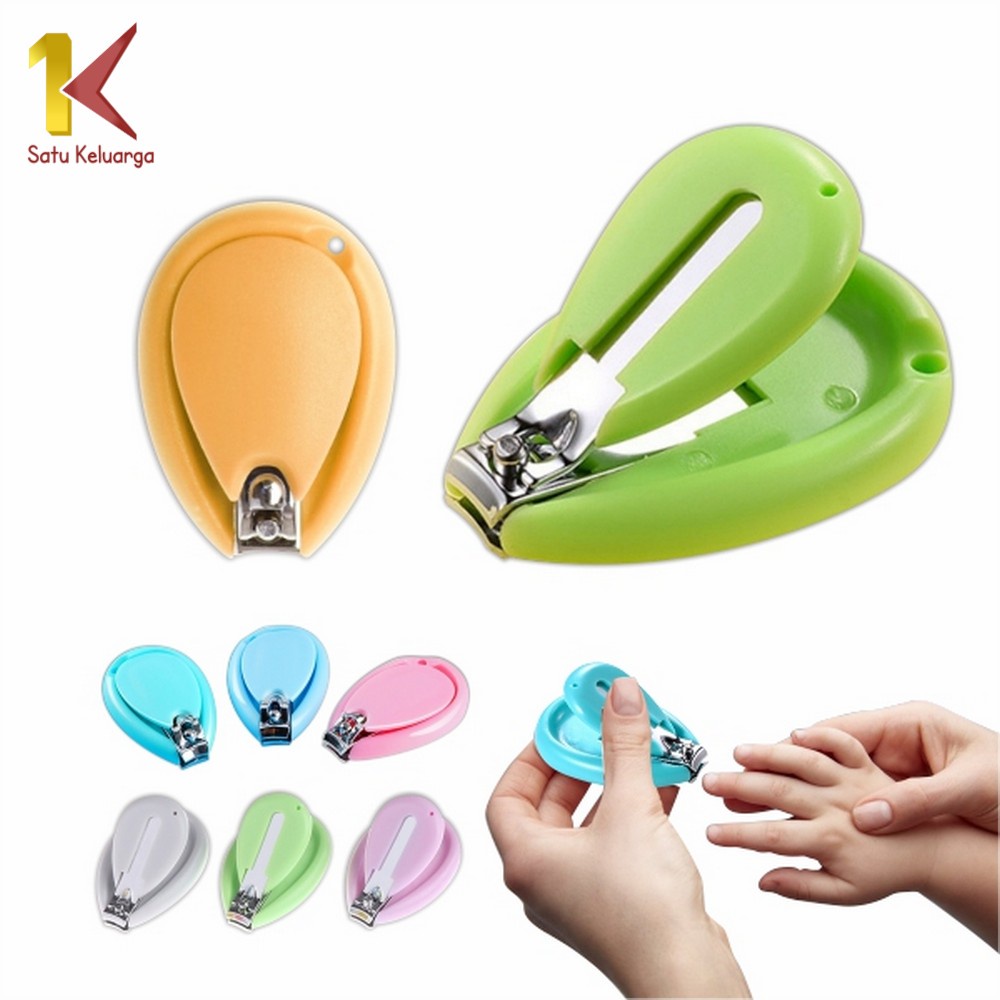 Satu Keluarga Gunting Kuku Bayi C54 Baby Nail Clipper Alat Potong Aman / Jepit Kuku Mini Anak Anti S