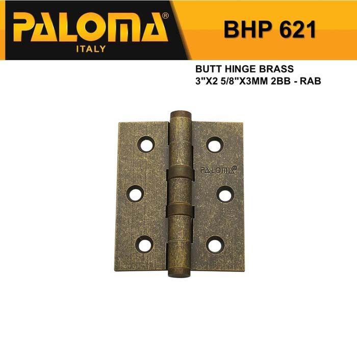 Engsel Jendela 3 Inch Paloma QHBHP 621 - 3" inch Engsel Jendela Stainless Exclusive Brass Murah