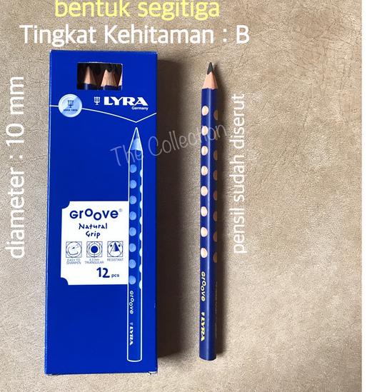 

● ATK0664LR 10mm BIG Type B Pensil Lyra Graphite Pencil Groove Segitiga ✥