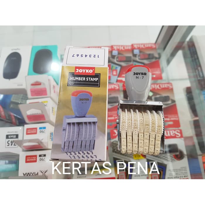 

STEMPEL ANGKA 7 DIGIT / NUMBER STAMP / JOYKO N-7