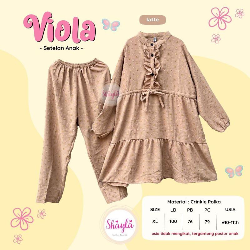 Viola set anak original By shayla