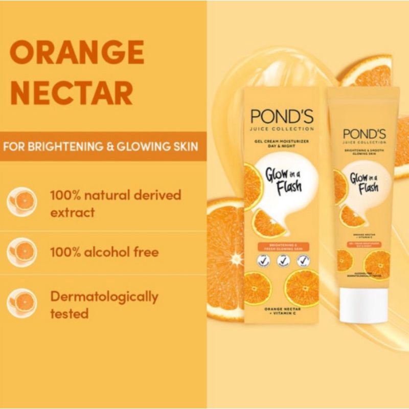 Jual Ponds gel cream moisturizer 20g orange nectar Shopee Indonesia