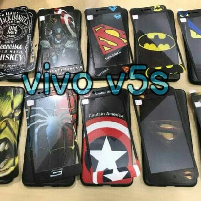 CASE 360 FULL PROTECTION KARAKTER VIVO V5S FREE TG CASE MOTIF V5s