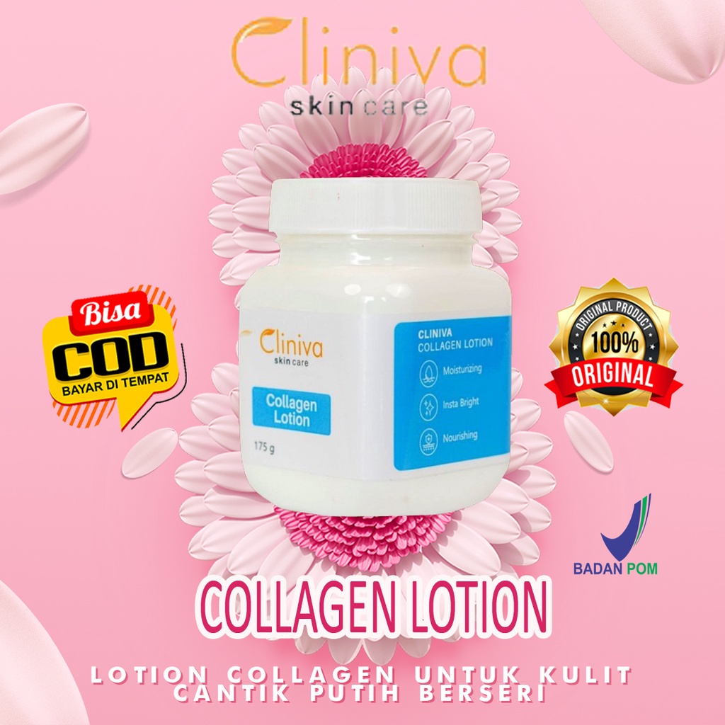 Krim glowing Cliniva Collagen Body Lotion Skincare  - Body Lotion Cliniva Skincare