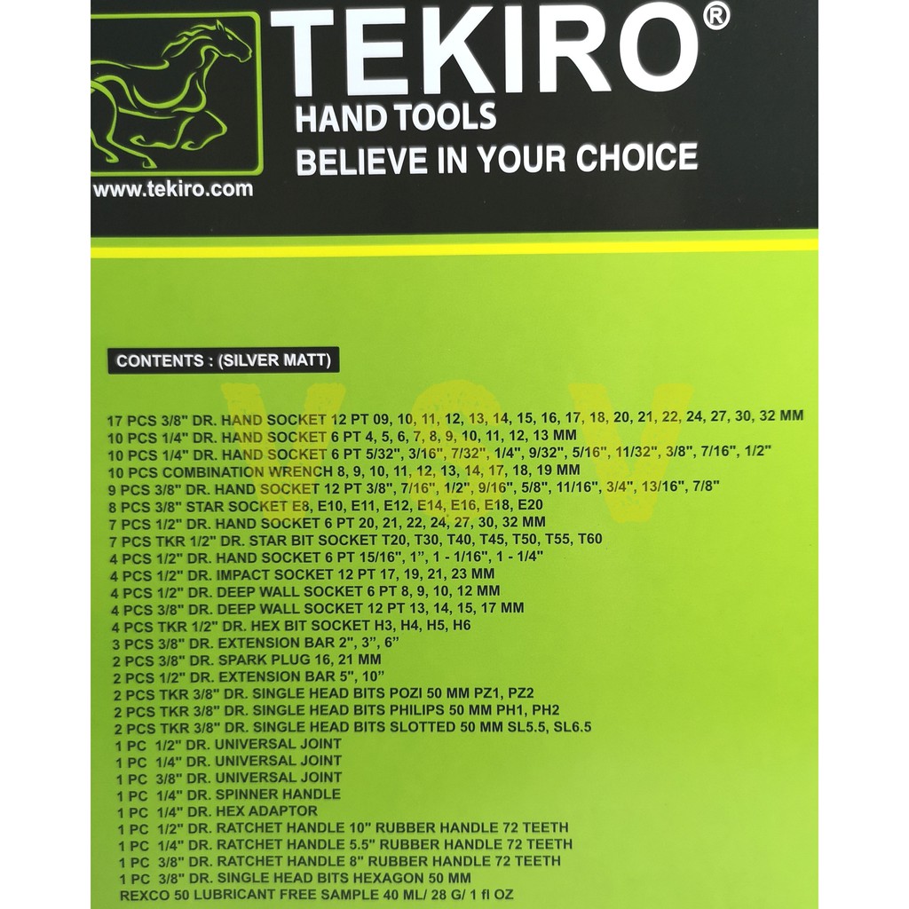 TEKIRO TOOL SET 120PCS / TOOLSET 120 PCS KUNCI SOK set 120PC Toolset 120 pcs Kunci SOK SET 120 pcs