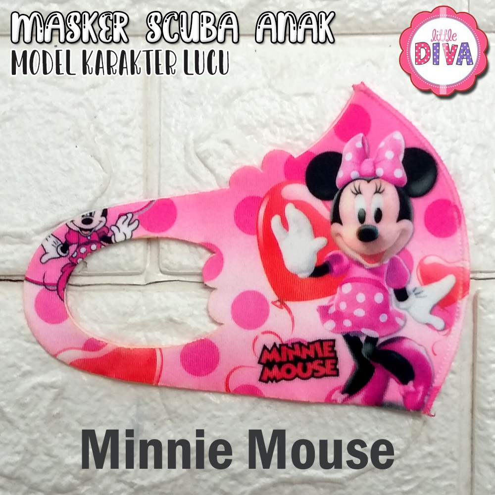 MASKER SCUBA ANAK MOTIF KARAKTER - Untuk Anak Cewek &amp; Cowok