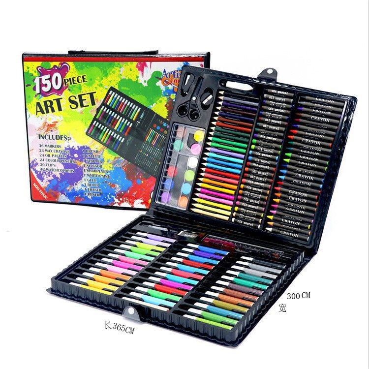 Art Set Crayon Set 150 pcs Krayon Set Pensil Warna Painting Set Painting Kit Set Mewarnai Alat Menggambar