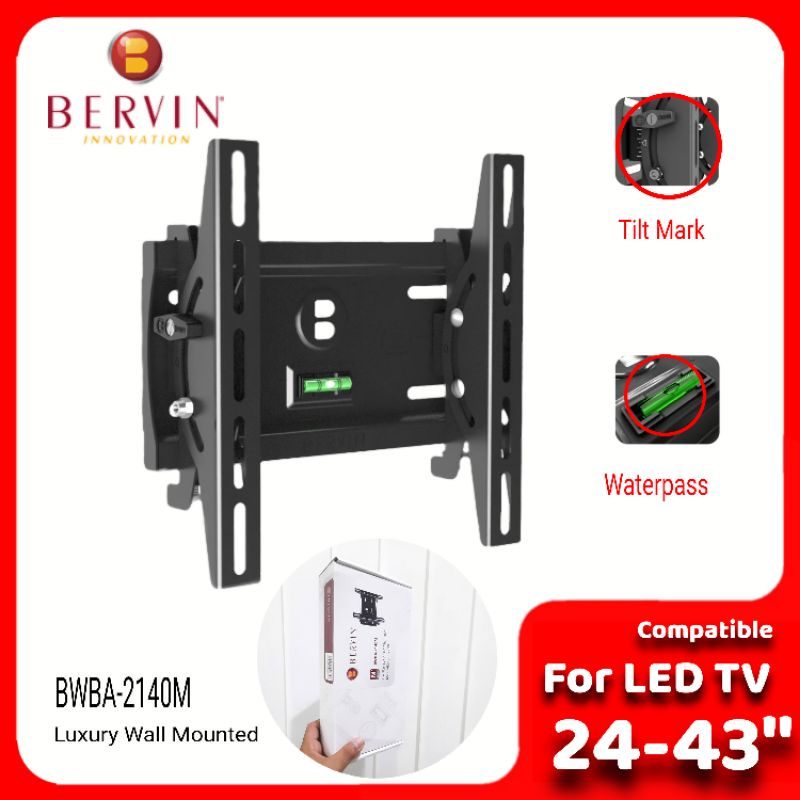 BERVIN Bracket TV 24-43 With Waterpass, Original Import Quality