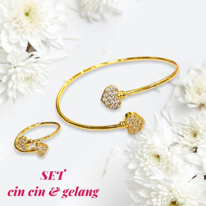 set gelang dan CC love allsize