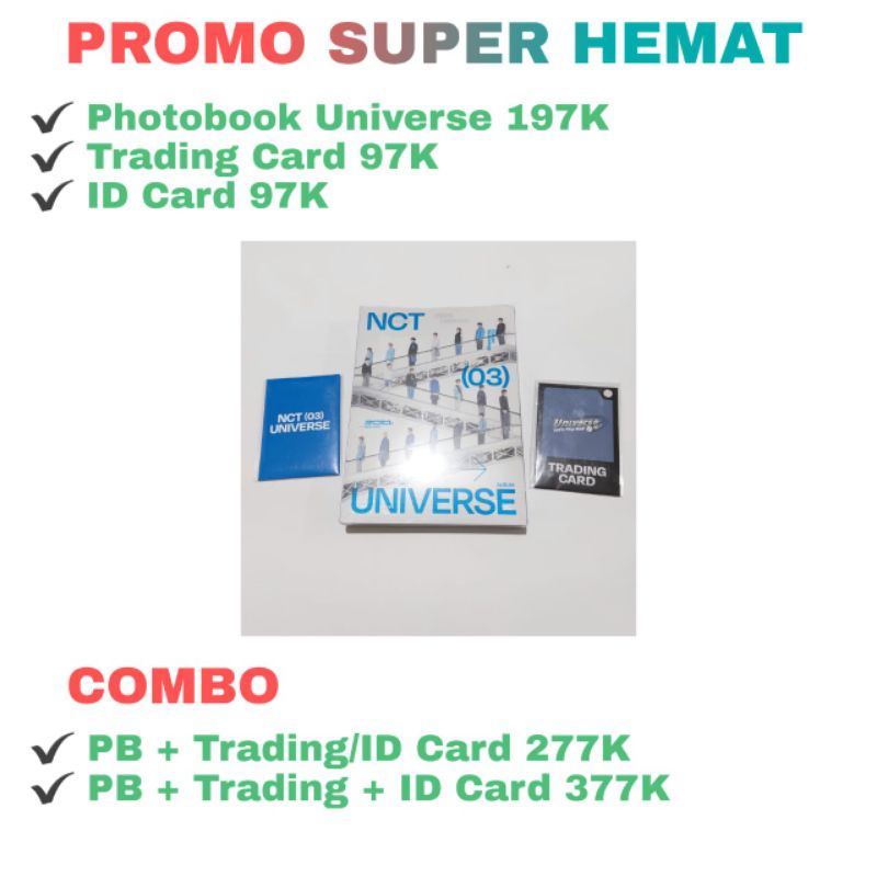 [PROMO] NCT 2021 - PHOTOBOOK UNIVERSE TRADING CARD ID CARD