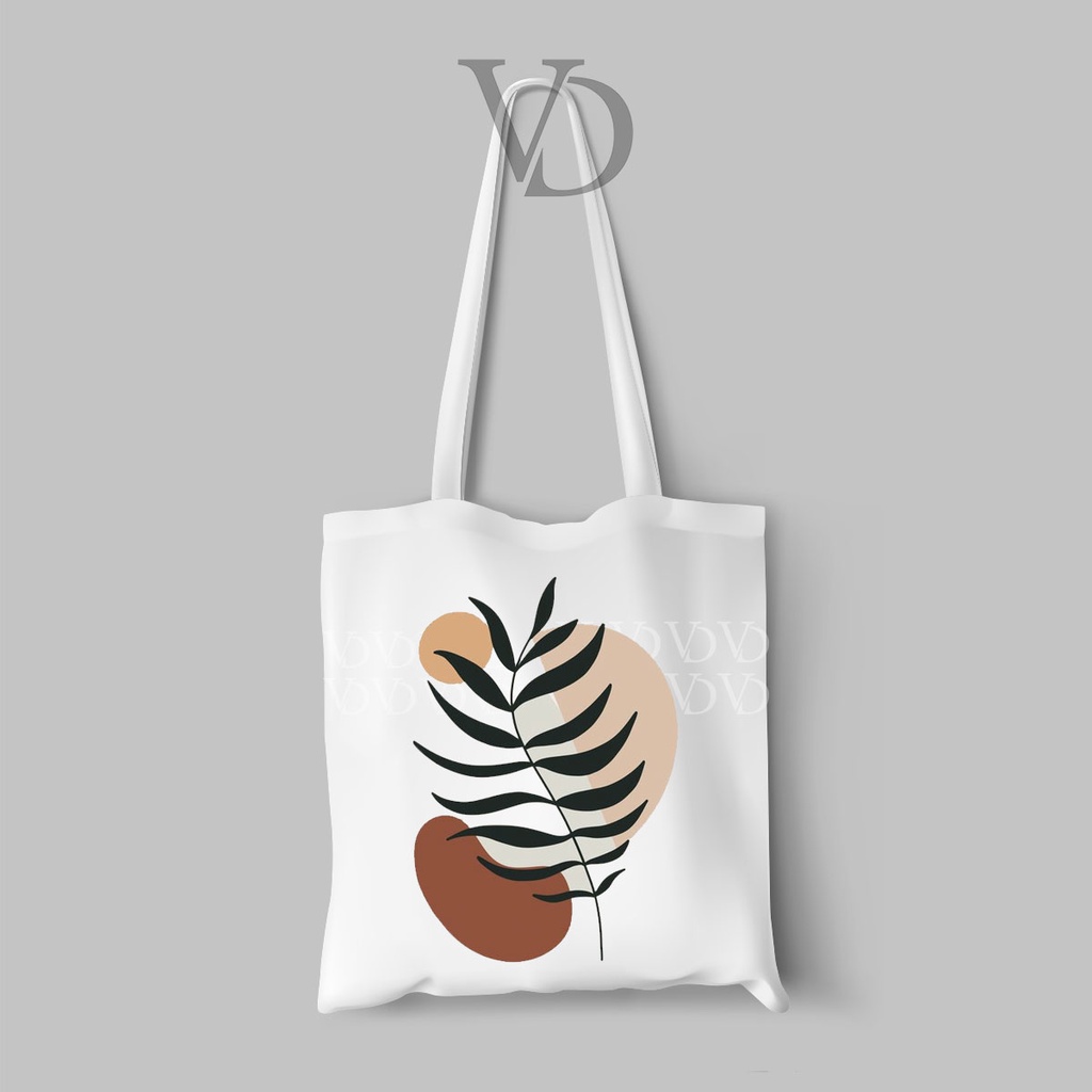 TOTE BAG KANVAS MOTIF ABSTRACT ART TERBARU / AESTHETIC TOTE BAG / TAS BELANJA MOTIF ABSTRAK