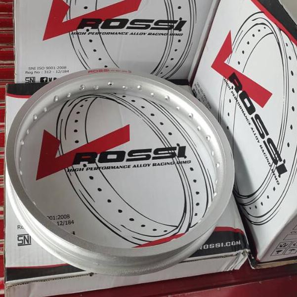 ○ Velg aluminium rossi ring 17 silver kulit jeruk ▼