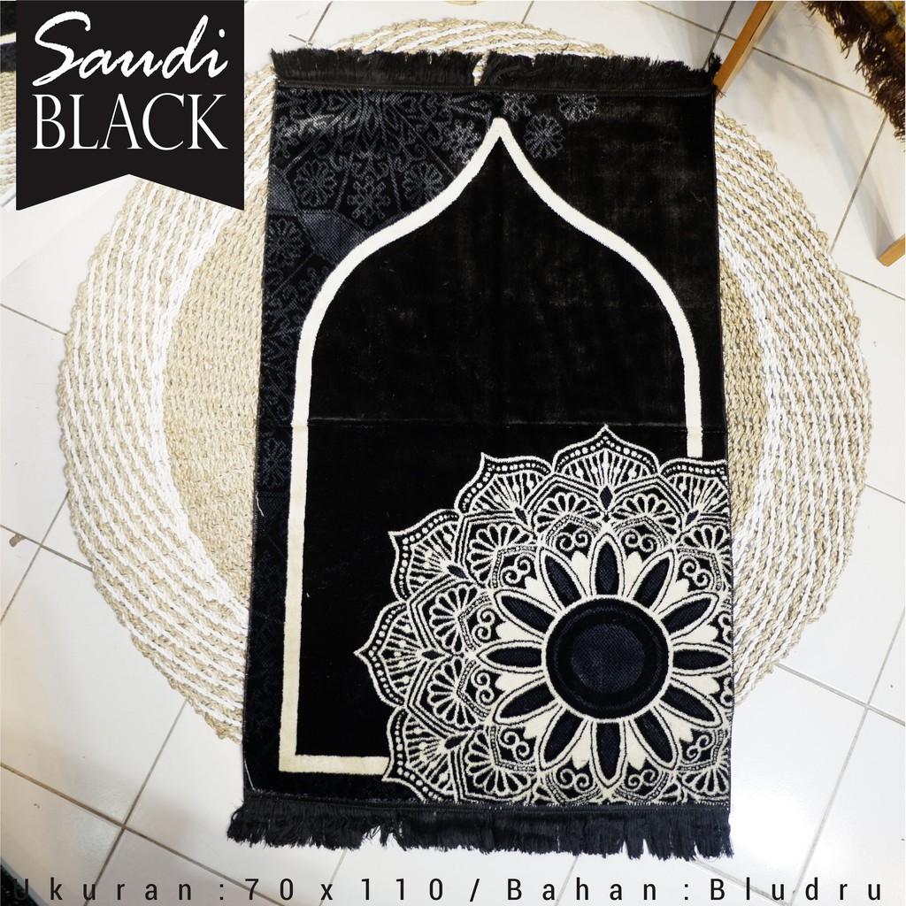 Sajadah Turki Turkey Kiswah Black Sejadah Hitam Super Premium