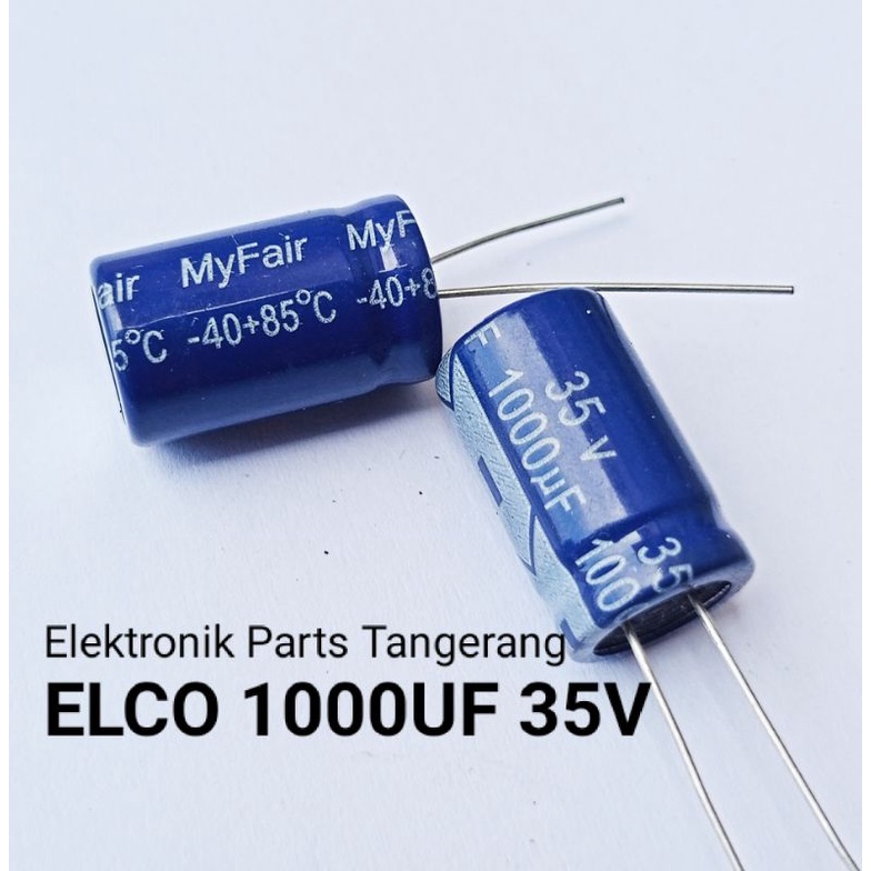 KAPASITOR ELCO 1000UF 35V CAPACITOR ELCO 1000UF 35V ELCO 1000 UF 35V ELCO 35V 1000UF
