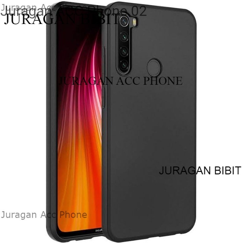 Soft Case Blackmatte Xiaomi Redmi Note 8 Casing Silikon  Black Matte Hitam Xiaomi Redmi Note 8 Terba