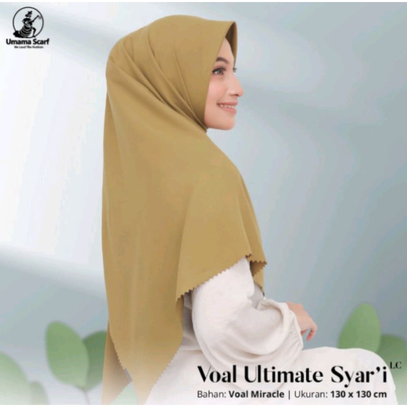 Jilbab UMAMA Voal Miracle Ultimate Syari LC Umama Scarf 130x130cm Hijab Syari