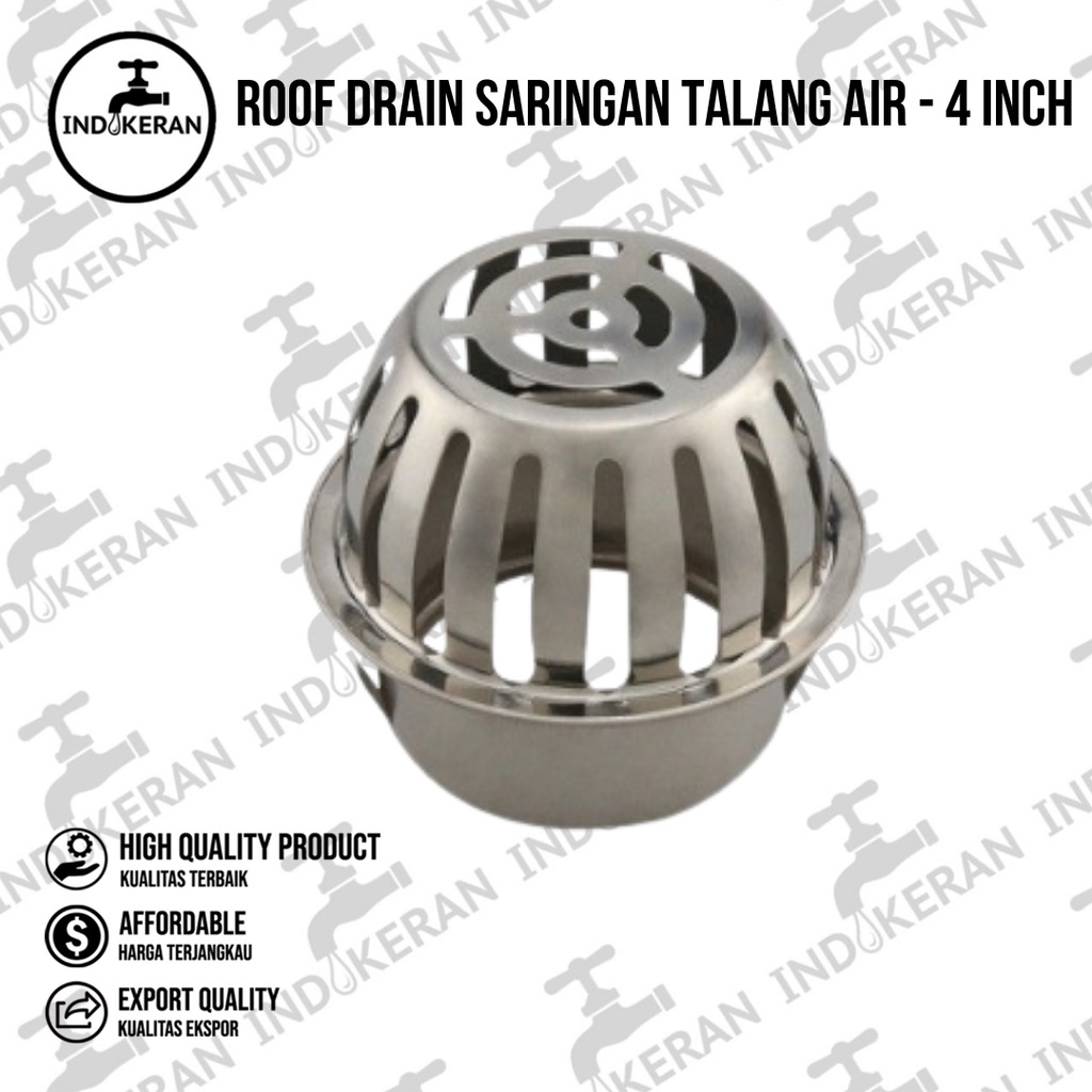 INDOKERAN - Roof Drain Saringan Talang Air - 4 Inch