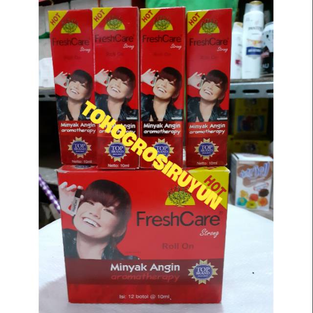 FRESH CARE ROLL ON MINYAK ANGIN 10 ML FRESH CARE HOT MERAH MURAH PROMO TOKOGROSIRUYUN GROSIR