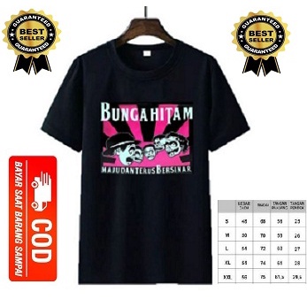 KAOS BAND PUNK SI BUNGA HITAM/KAOS ANAK PUNK/KAOS METAL/KAOS PUNK ROCK/KAOS BAND PUNK/KAOS METAL PRI