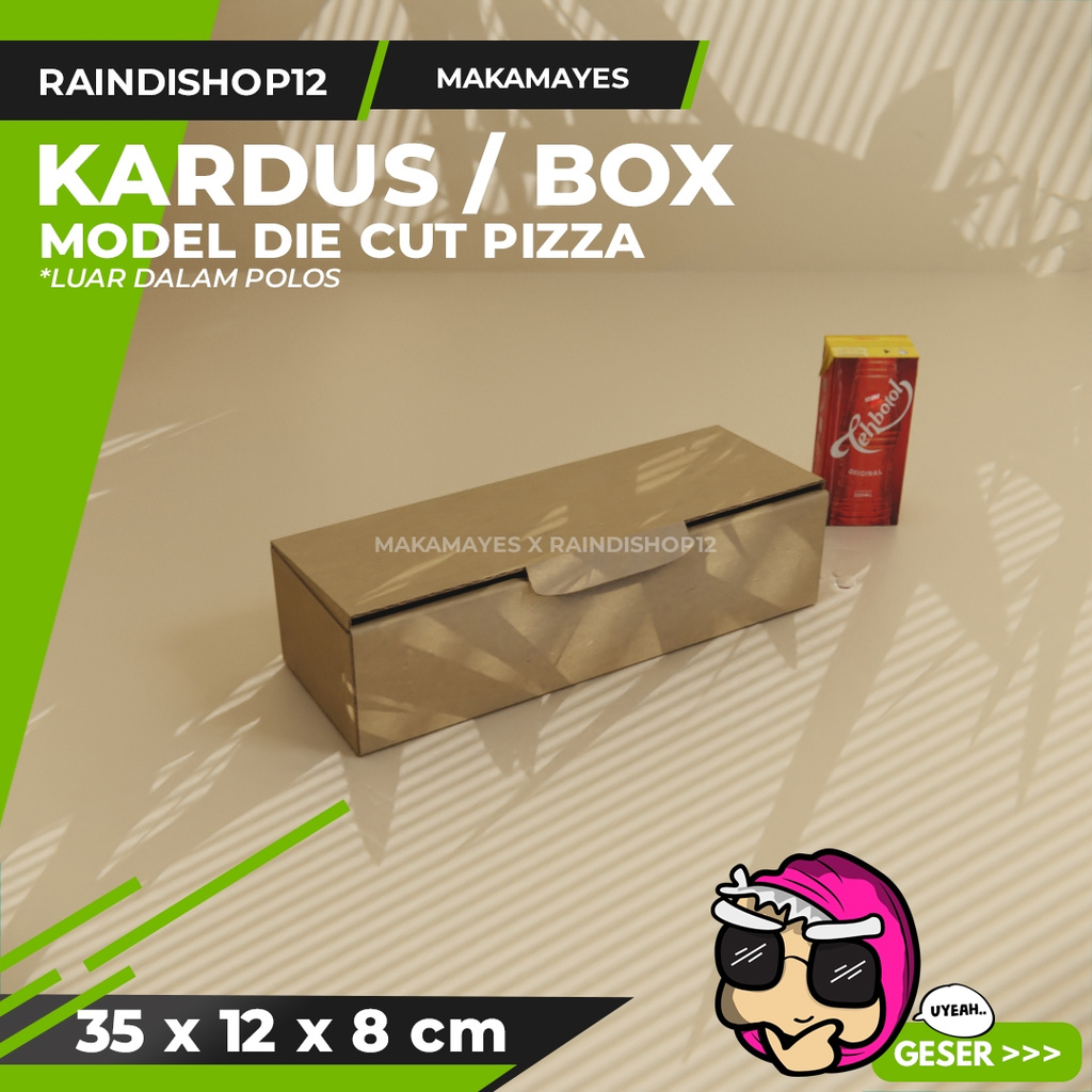 

(MIN 6 PCS) BOX 35 X 12 X 8 CM KARDUS DIE CUT PIZZA KEMASAN PACKAGING KADO