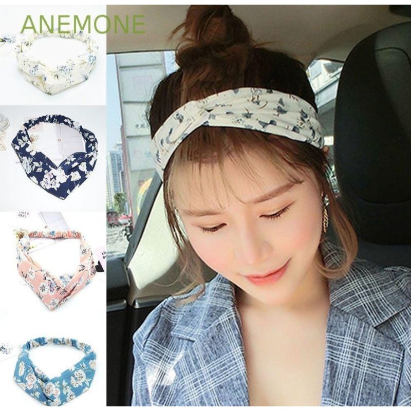 Vinztstore - Bandana korea style bando rambut motif twist premium headband simpul fashion murah