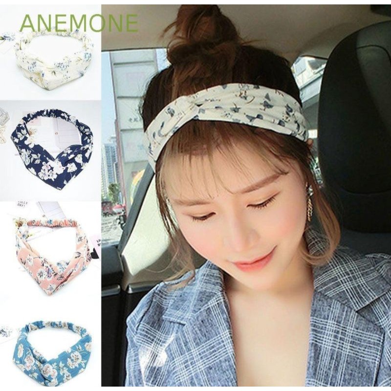 Vinztstore - Bandana korea style bando rambut motif twist premium headband simpul fashion murah