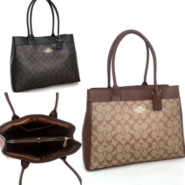 Coach Casey Tote In Signature totebag tas ori original authentic tas pundak