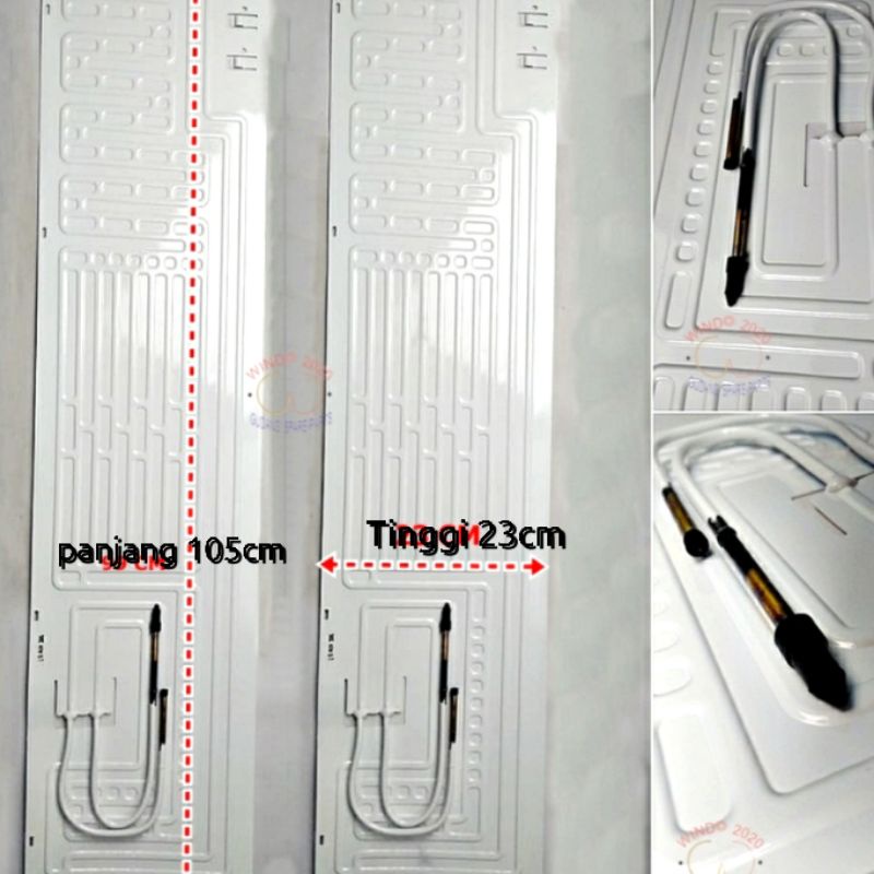 Evaporator kulkas evap kulkas 1pintu glasio panjang 100cm/105cm lebar 23.cm original