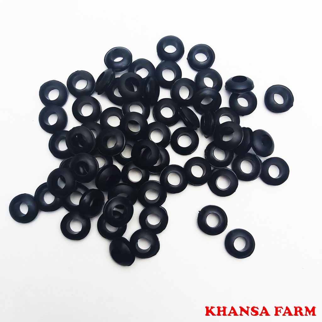 Karet Grommet 7 mm Selang PE PVC Seal Gromet 7 mm Offtake 7 mm