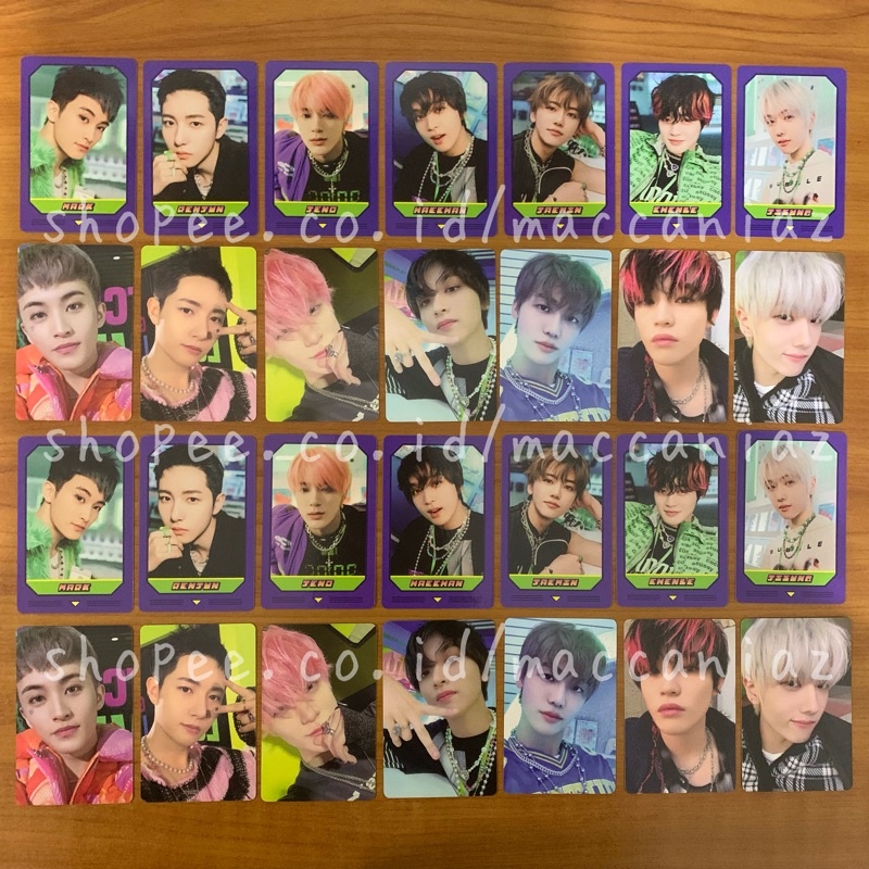 MATCHING CARD GAME SET NCT REAM MD POP UP STORE 1 GLITCH MODE MARK RENJUN JENO HAECHAN JAEMIN CHENLE