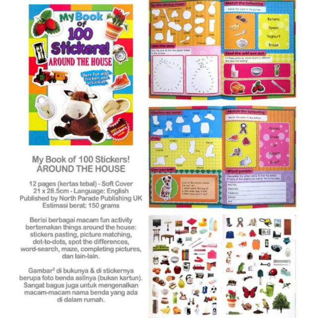 My Book of 100 Stickers AROUND THE HOUSE