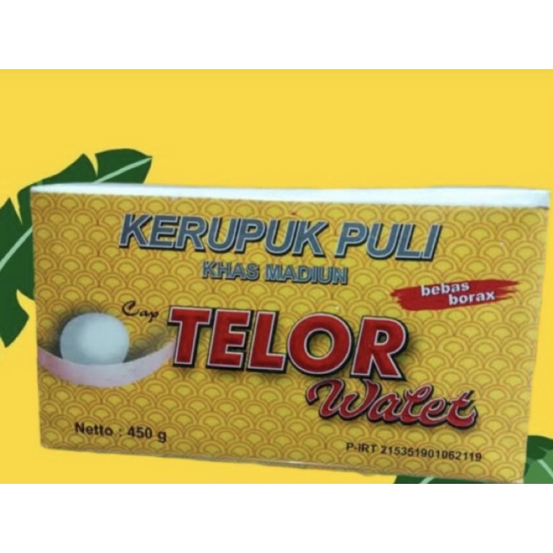 

Kerupuk Puli Cap Telor Walet Madiun (450 gram)