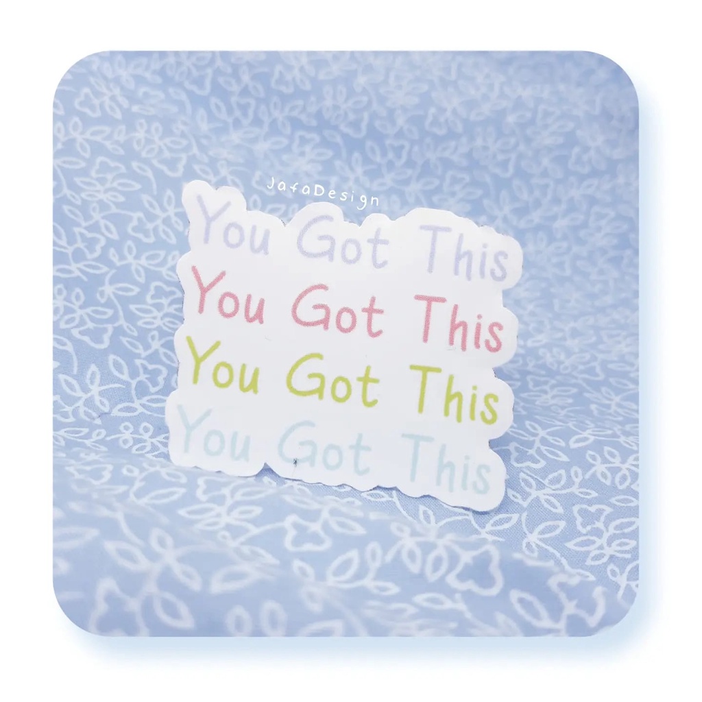 

1 pc Sticker motivasi cute vinyl glossy | stiker quote | yugo | Mini sticker