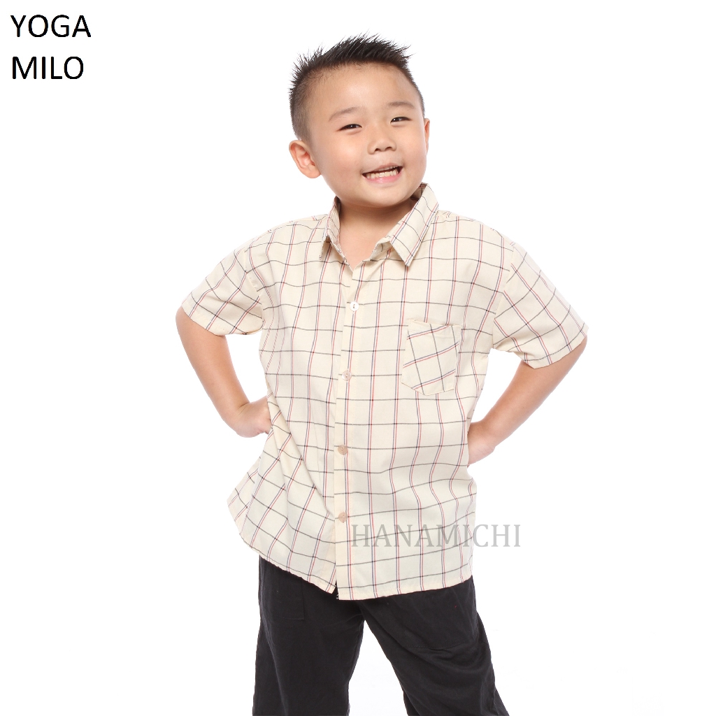 Hanamichi YOGA Baju Kemeja Anak Lengan Pendek