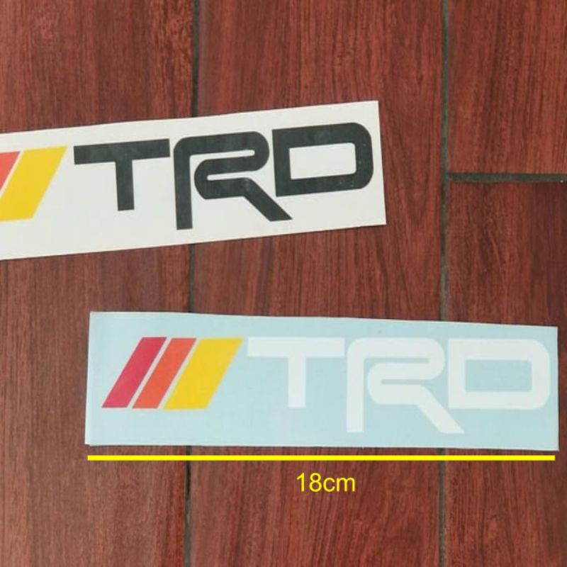 Sticker TRD buat mobil cuting sticker mobil trd