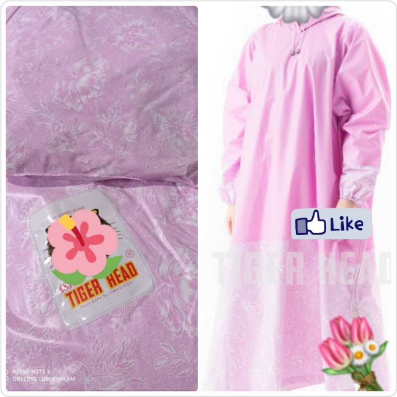 Jas Hujan Gamis Tiger Head Asli Original