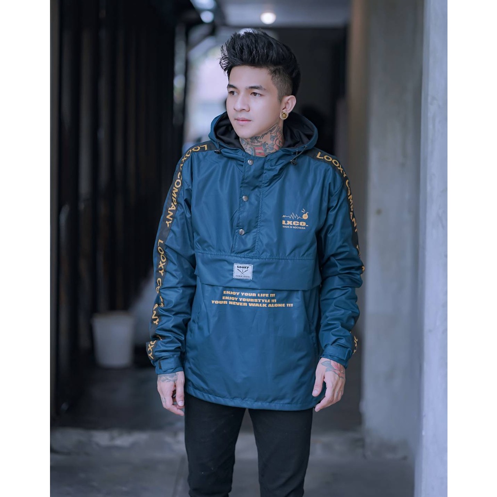 JAKET PRIA - JAKET PARASUT - JAKET CAGOULE GNUS - JAKET KANTONG DORAEMON - JAKET PRIA SALVIO HEXIA-Gambar no 16