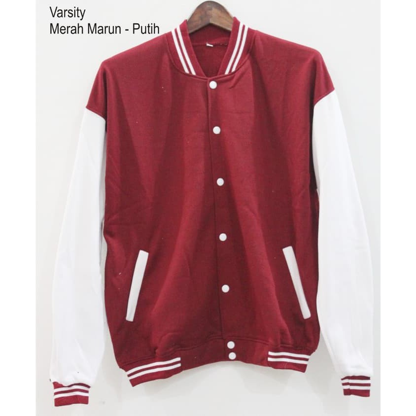 Jaket Baseball Jaket Varsity Baseball Polos Ready Banyak Warna Jaket Baseball Polos UNISEX