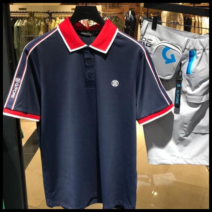 G23- Kaos Golf Polo Gfore Golf Men Golf Polo Short Sleeve Pria Polo Kualitas Terjamin