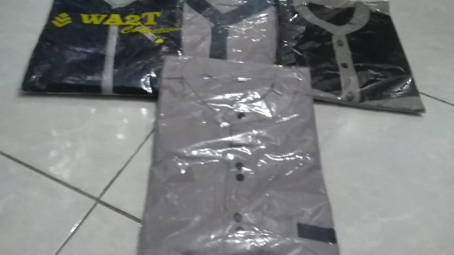 Batik Pria Hem Manggar Abu