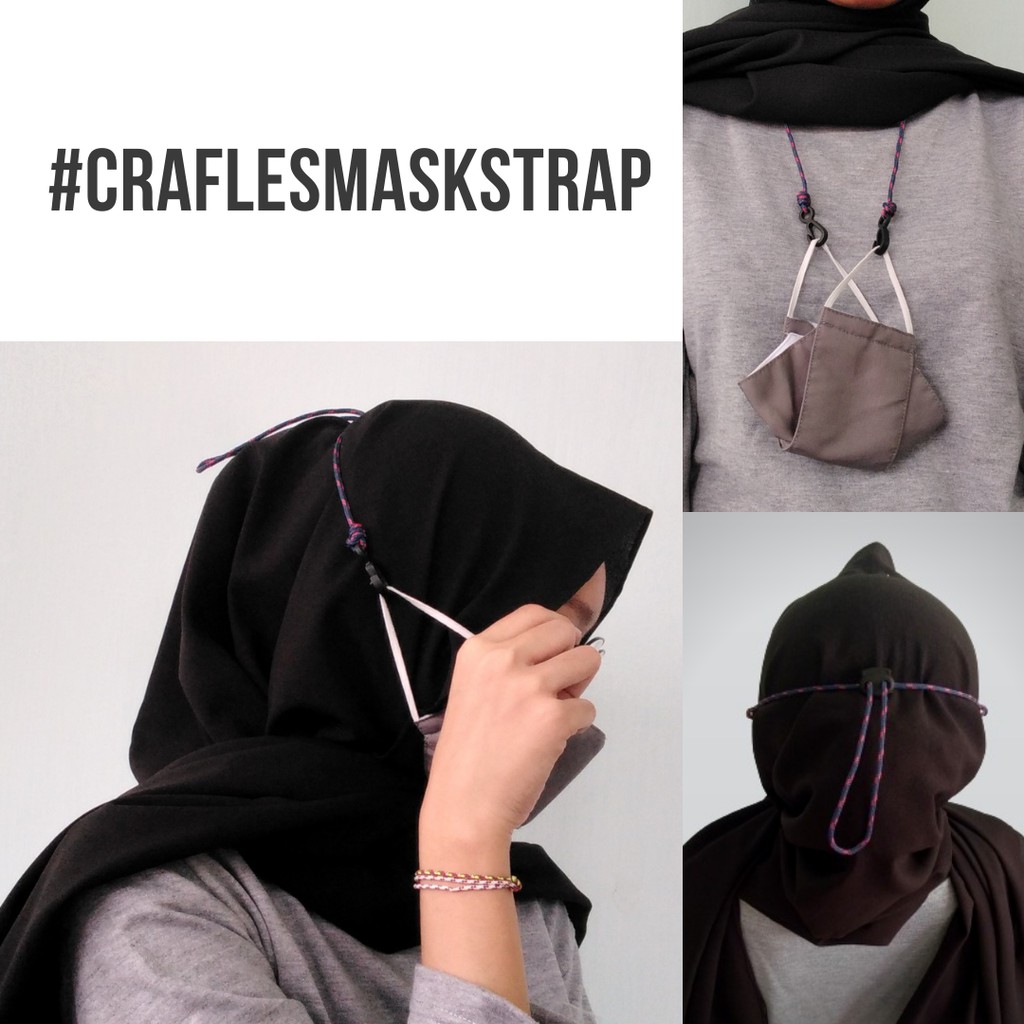 TERMURAH! CRAFLE'S MASK STRAP / STRAP MASKER / LANYARD TALI KALUNG MASKER UNISEX