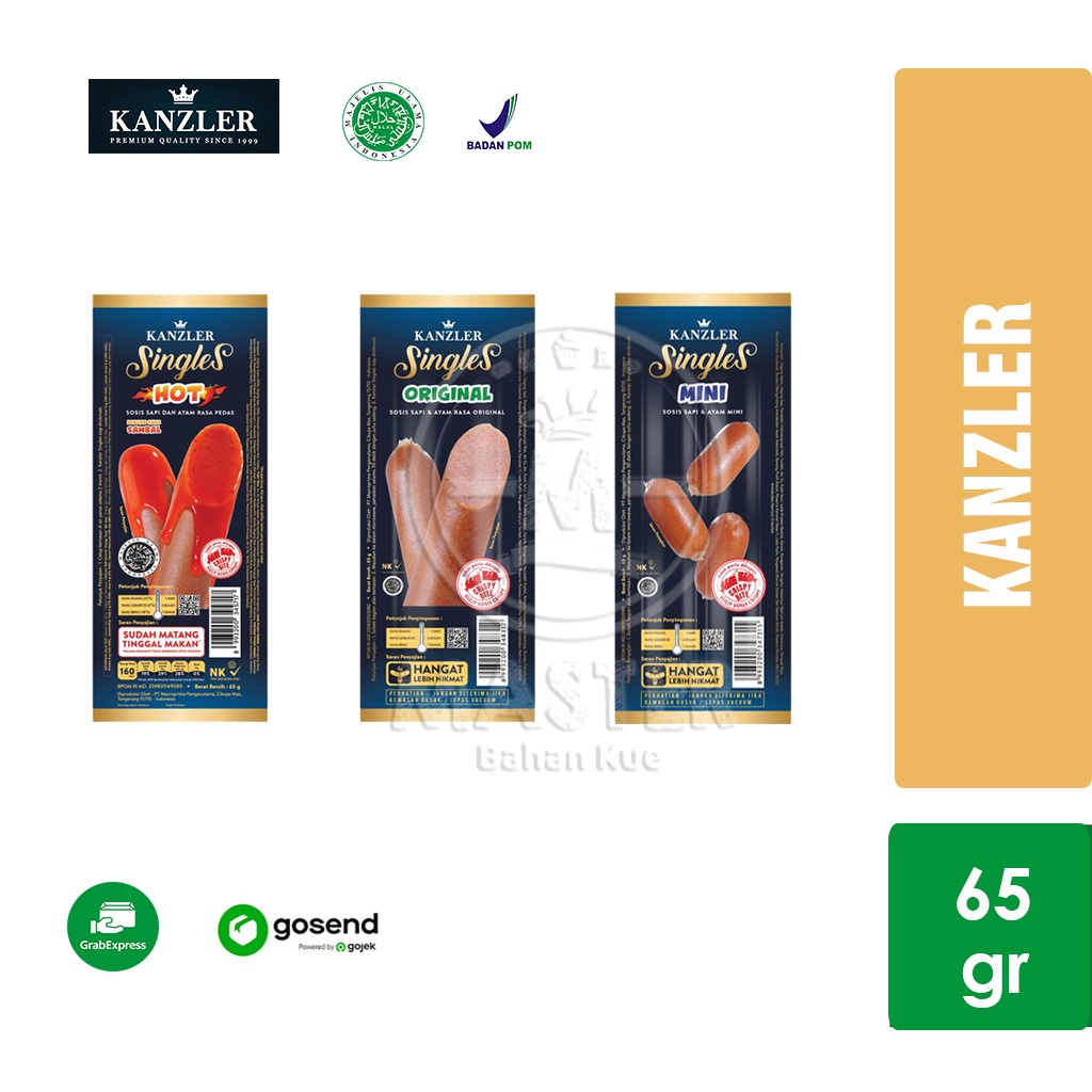 

Kanzler Sosis Singles [65gr] KHUSUS INSTANT