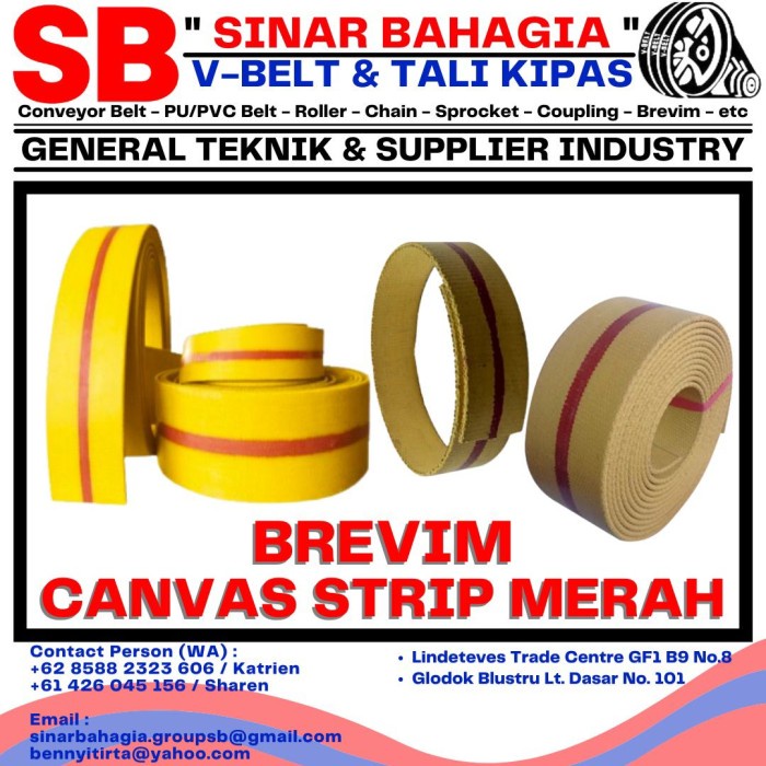 

Produk Terbaru 10 Mtr Kanvas 10Inch X10 Ply (Tebal -+ 10-11Mm ) Pelunasan