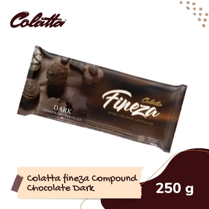 Collatta Fineza Compound Chocolate Dark 250gr